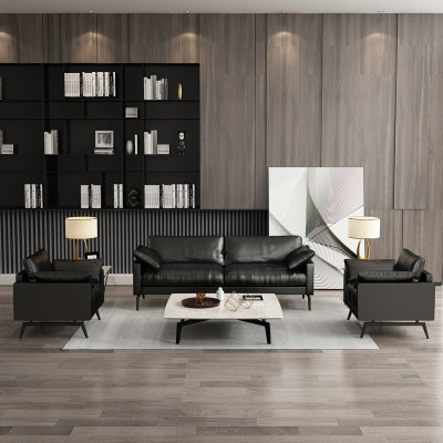 单人座皮沙发组合客厅三人位整装现代简约北欧小户型皮艺沙发批发