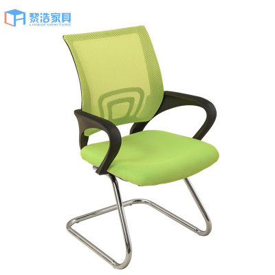 广州热销现代简约职员工会议网布办公椅 家用弓形游戏电竟电脑椅