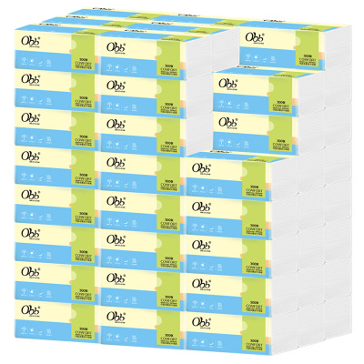 OBB原生木浆抽纸 餐厅酒店ktv车载家用纸巾抽纸小包装 纸抽餐巾纸