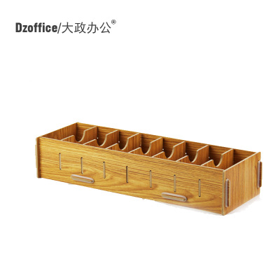 D030创意桌面名片收纳盒 木质名片盒名片夹整理盒名片分类夹