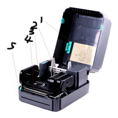 TSC-TTP-244 Pro标签打印机 不干胶热敏打印机快递面单条码打印机