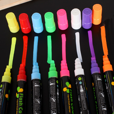 LED手写荧光板专用荧光笔绘画笔可擦彩色涂鸦莹光笔 电子发光黑板