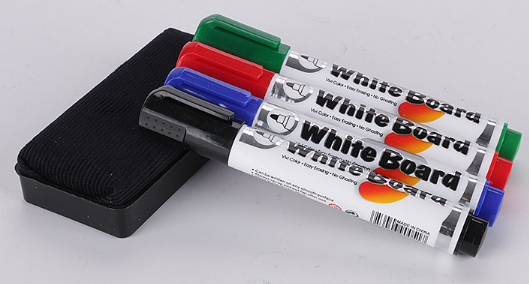 白板笔套装 带板擦 写字板专用记号笔 可擦白板笔 厂家定制