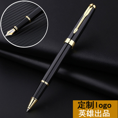 HERO英雄1502金属笔杆钢笔商务广告礼品签字笔宝珠笔批发定制LOGO