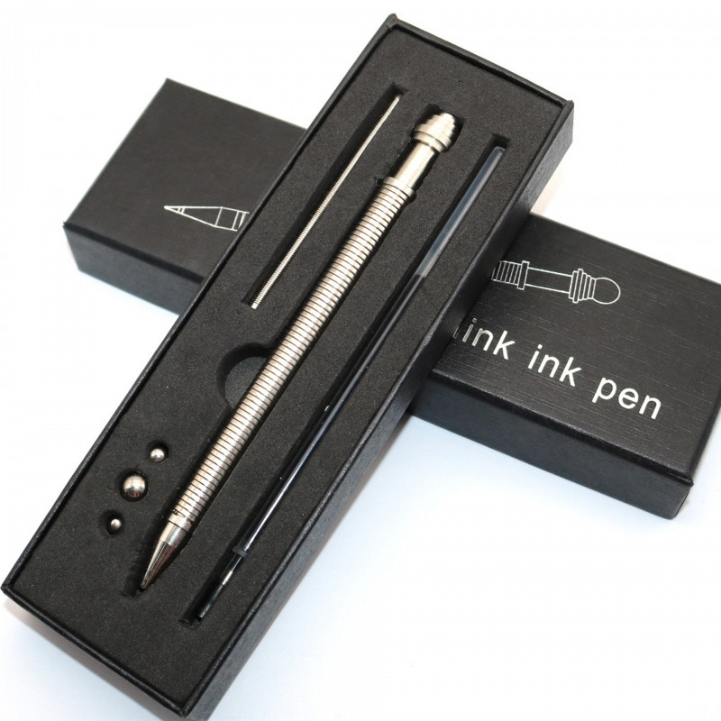 减压笔think inkpen磁性创意办公多功能玩具旋动金属圆珠笔