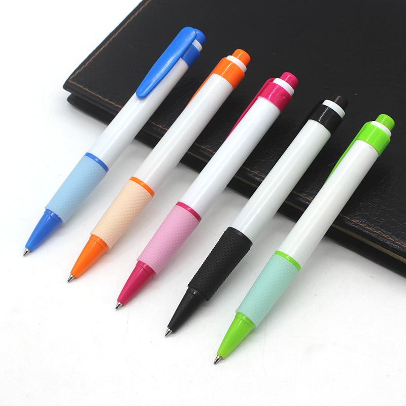 简易按动圆珠笔批发520广告笔定制、油笔、订做圆珠笔可印LOGO