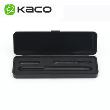 KACO TUBE智途钢笔磨砂黑杆金夹墨水笔送礼定制刻字礼盒套装