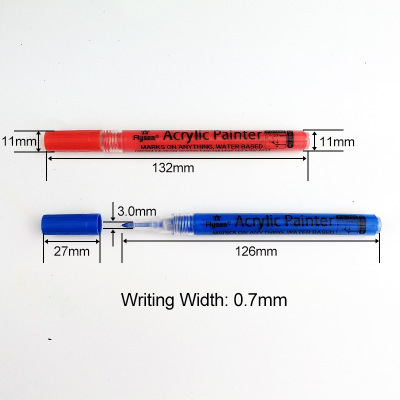 越洋丙烯笔 0.7mm记号油漆笔 新款28色丙烯马克笔套装 针管勾线笔