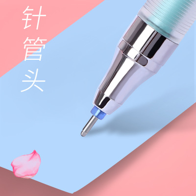 听雨轩12支/盒可擦笔小学生创意文具可擦中性笔 办公摩擦碳素水笔