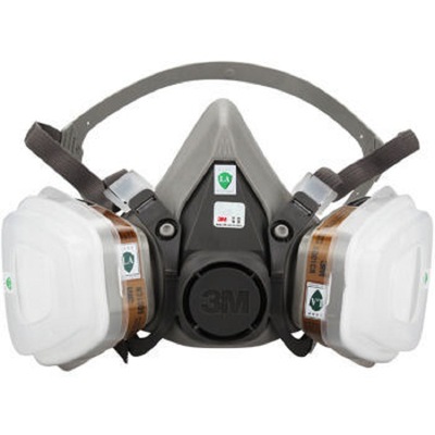 3m6200防毒面具7件套 双罐喷漆防护农药化工气体防异味防毒面罩