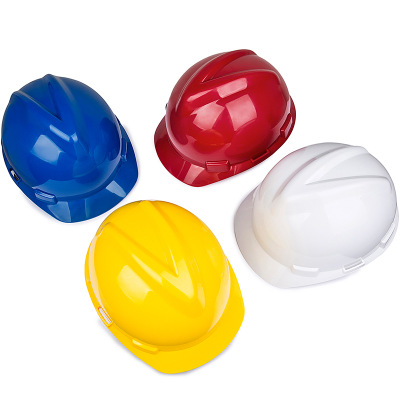 高强度ABS安全帽V型帽透气工地建筑施工监理头盔电力防护帽可印字