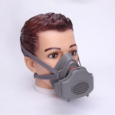 三邦3200型防尘口罩防工业粉尘打磨煤矿劳保面罩KN95橡胶防尘面具