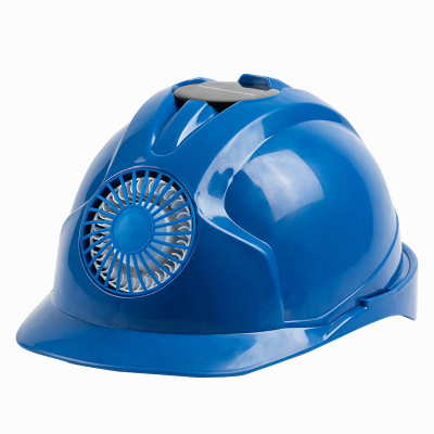 风扇安全帽工地防晒太阳能充电带风扇遮阳透气夏季工程头盔神器