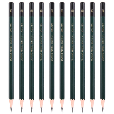 得力(deli)2B学生考试绘图素描铅笔 10支58161批发