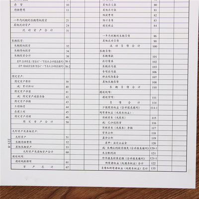 源头厂家强林221-8资产负债表8开会计报表8开资产负债表