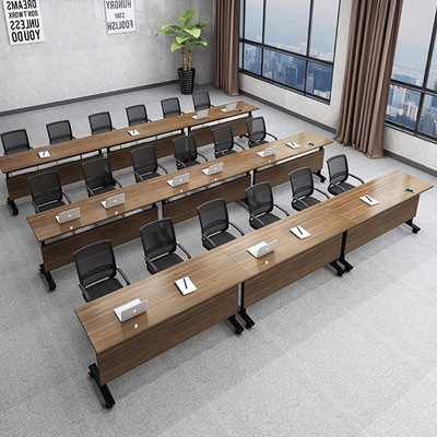 厂家定制培训桌长条桌可折叠培训桌会议桌拼接组合办公桌课桌批发