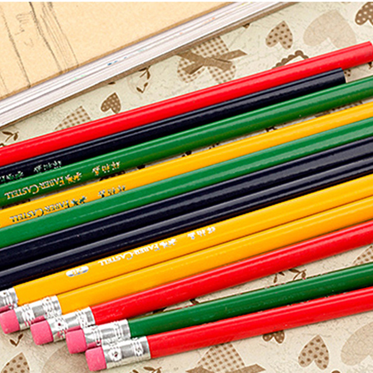 辉柏嘉三角铅笔10支装小学生书写不易断学生考试答题卡笔