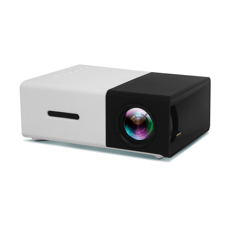 跨境热销YG300办公家用桌面投影仪便携式LED娱乐投影机高清1080P