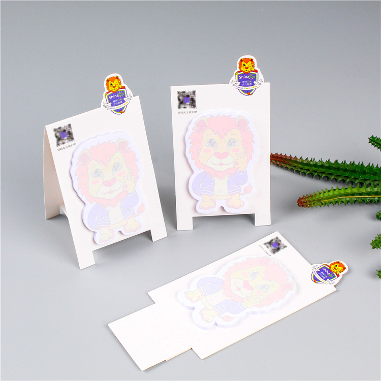 创意站立便利贴n次贴便签纸狮子形状留言学生礼品卡通动物便利贴
