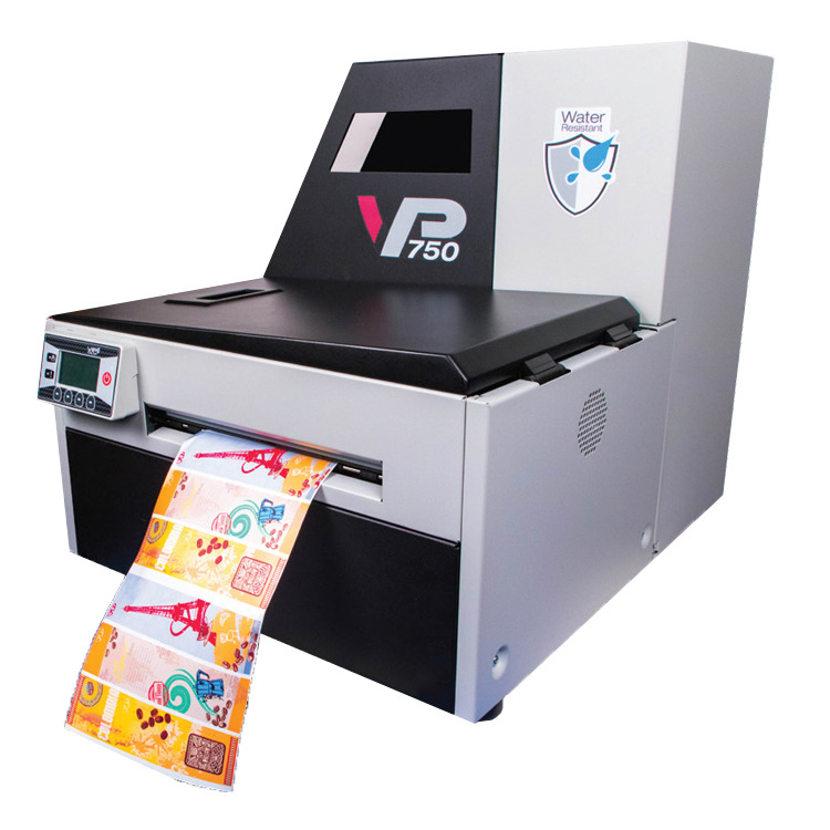 VP750高速冷藏品防水标签打印机 全彩工业喷墨标签打印机