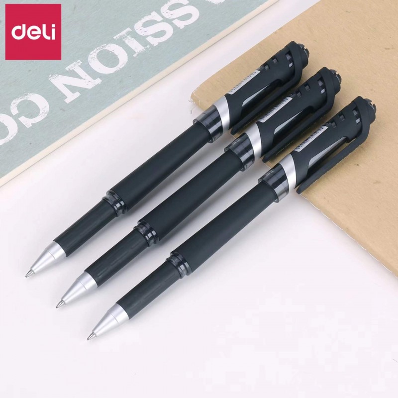 得力S21中性笔0.7mm书写中性笔办公签字写字笔书写顺滑中性笔
