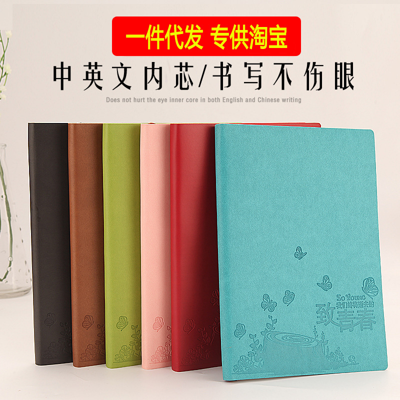 软皮贴心本新款笔记本定制促销 商务记事本批发 笔记本定制LOGO