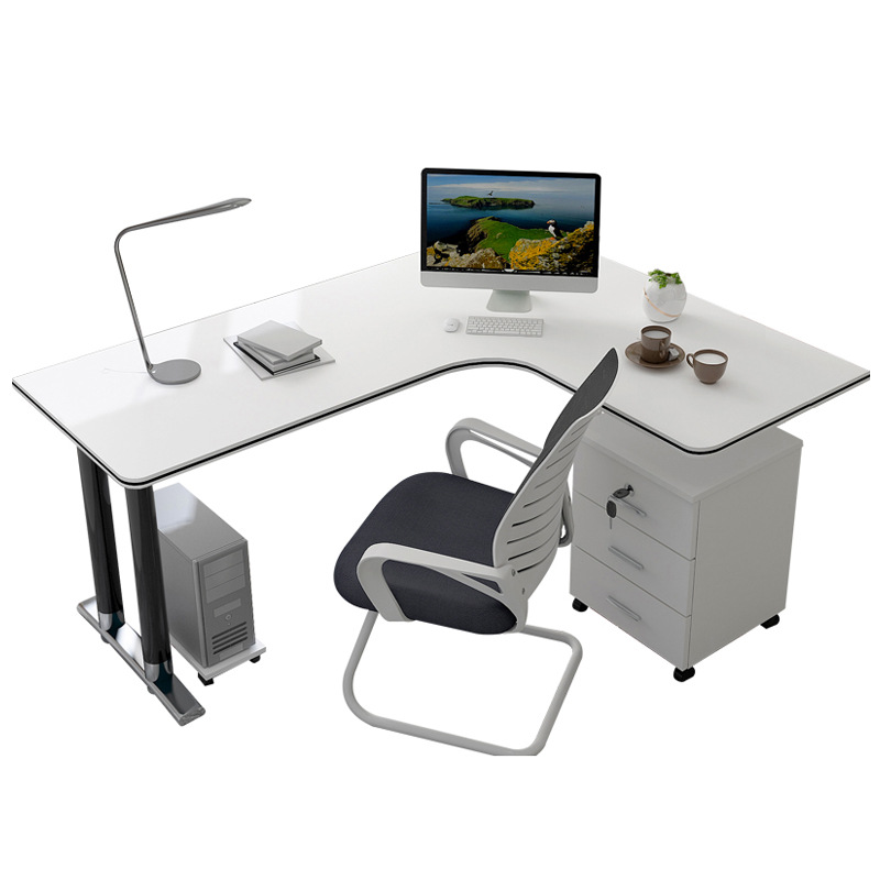 办公桌家用转角书桌L型写字桌书桌柜轻奢现代简约墙角电脑台式桌
