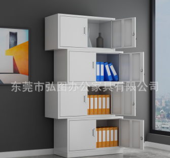东莞单节柜铁皮分体五层四层隔开柜抽屉办公资料财务凭证档案室柜