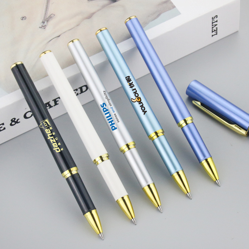 中性笔logo 高端礼品广告中性笔 黑色0.5mm碳素签字笔 水性笔