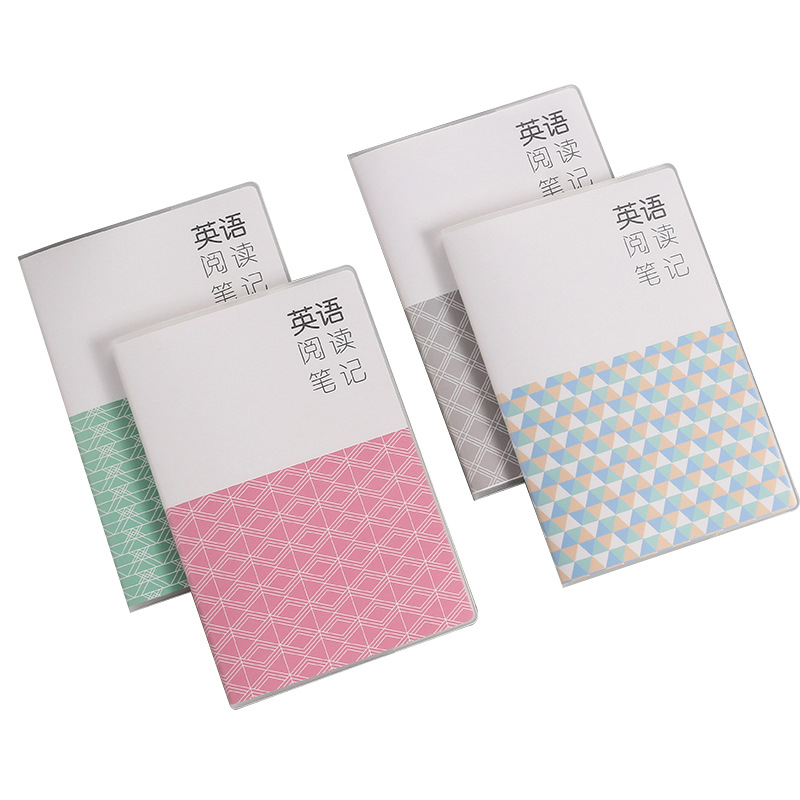 读书笔记文具批发 胶套记事本 PVC封套创意小清新学生日记笔记本
