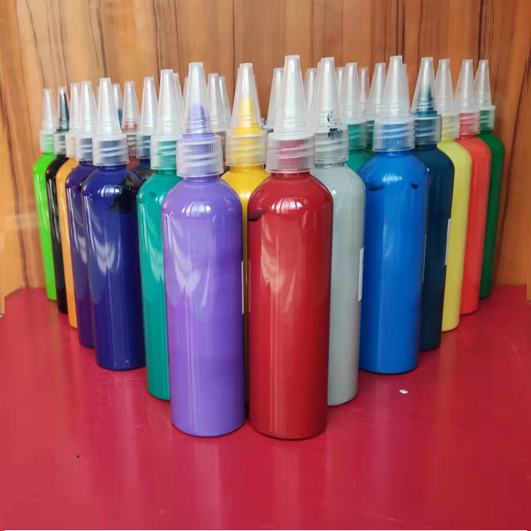 18色丙烯颜料套装 120毫升diy彩绘涂料 儿童美术绘画材料厂家直销