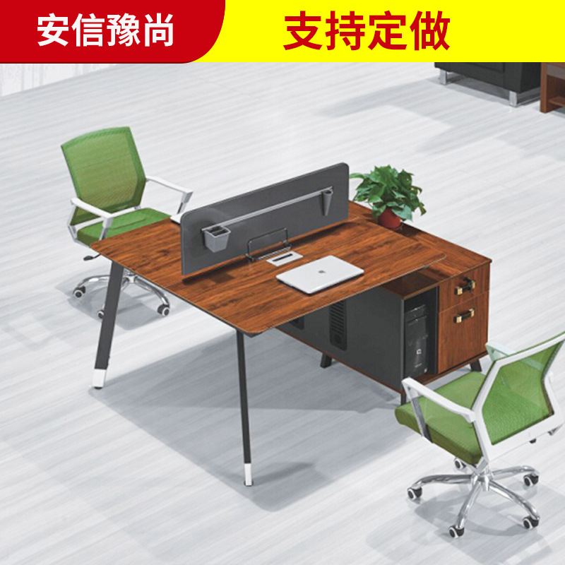 现代简约职员办公桌2/6/4人位组合电脑桌 屏风隔断卡位工作位
