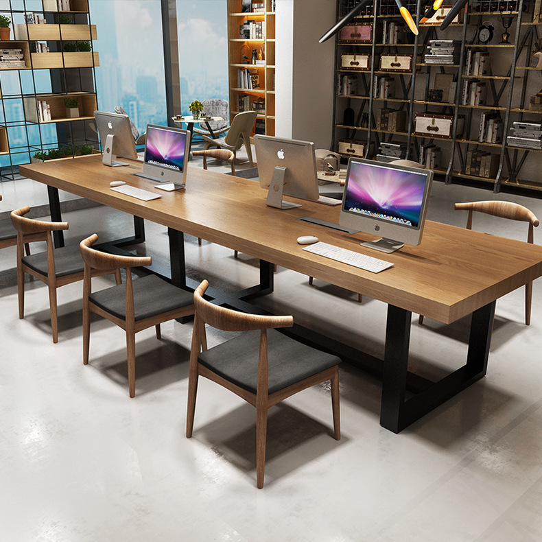 厂家办公家具大小型会议桌长桌简约现代会议室培训桌椅组合长方形