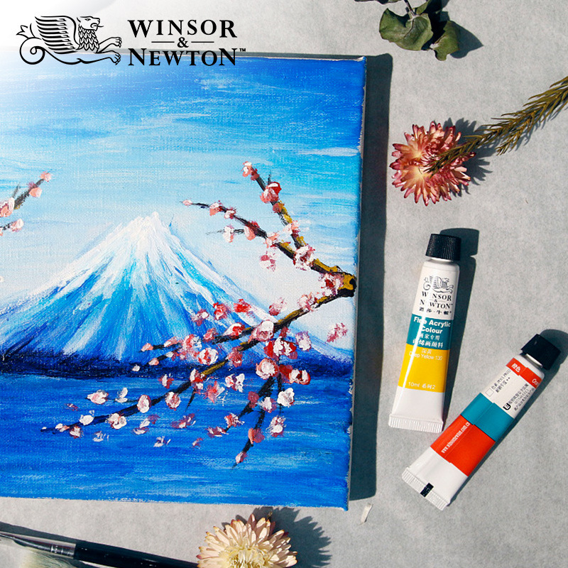 温莎牛顿丙烯画颜料套装12色18色24色手绘墙绘纺织防水丙烯颜料