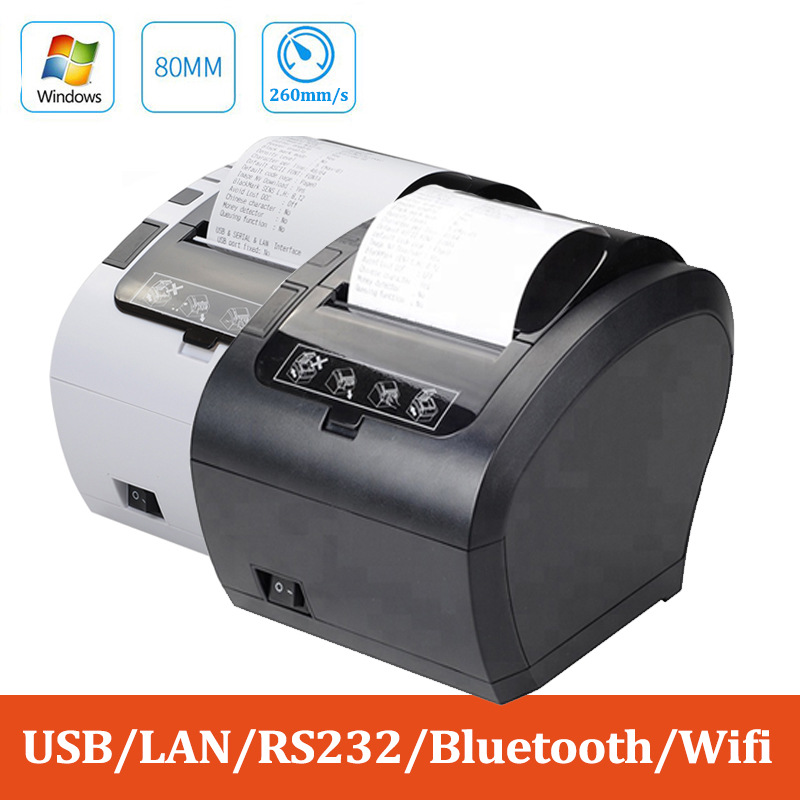 跨境热销热敏打印机票据POS收银厨房打印机80mm receipt printer