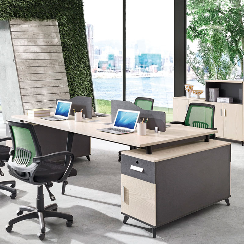 钢架办公桌椅职员单人4人屏风卡位桌现代简约员工位办公家具