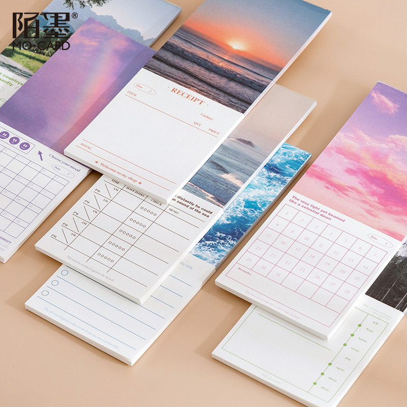 陌墨 象牙白便签本 奔赴四季系列 创意学生记事手帐备忘记录便签