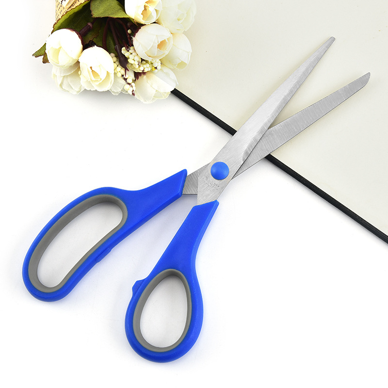厂家现货不锈钢剪刀橡塑剪办公剪刀多功能学生文具剪纸工具