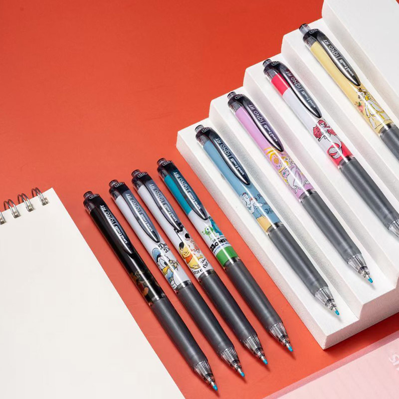 UNI三菱卡通系列限定中性笔学生卡通作业考试笔按动墨水笔批发