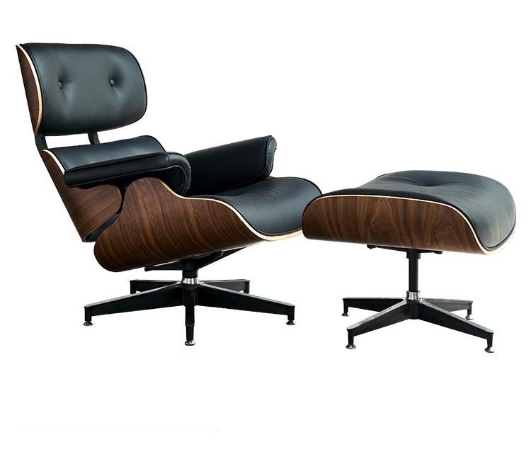 伊姆斯Eames椅单人沙发椅阳台客厅沙发椅懒人椅酒店真皮午睡躺椅
