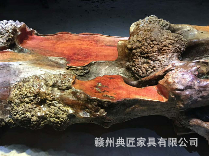 红豆杉根雕茶几