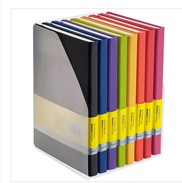 齐心 C5902T 皮面笔记本A5 122张 彩色套装 黑色经典系列笔记本