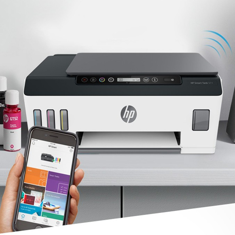 惠普彩色喷墨多功能一体机墨仓式连供打印机复印扫描家用办公打印
