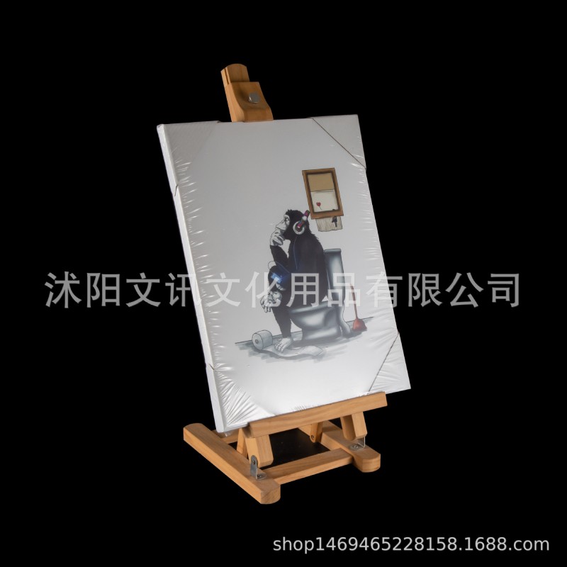 油画框 30x40丙烯水彩流体diy绘画练习圆形正方形纯棉画框批发