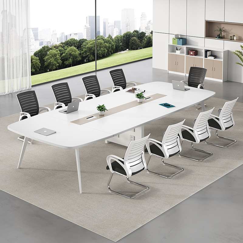 办公家具会议桌长桌简约现代会议室小型洽谈接待长条办公桌椅组合