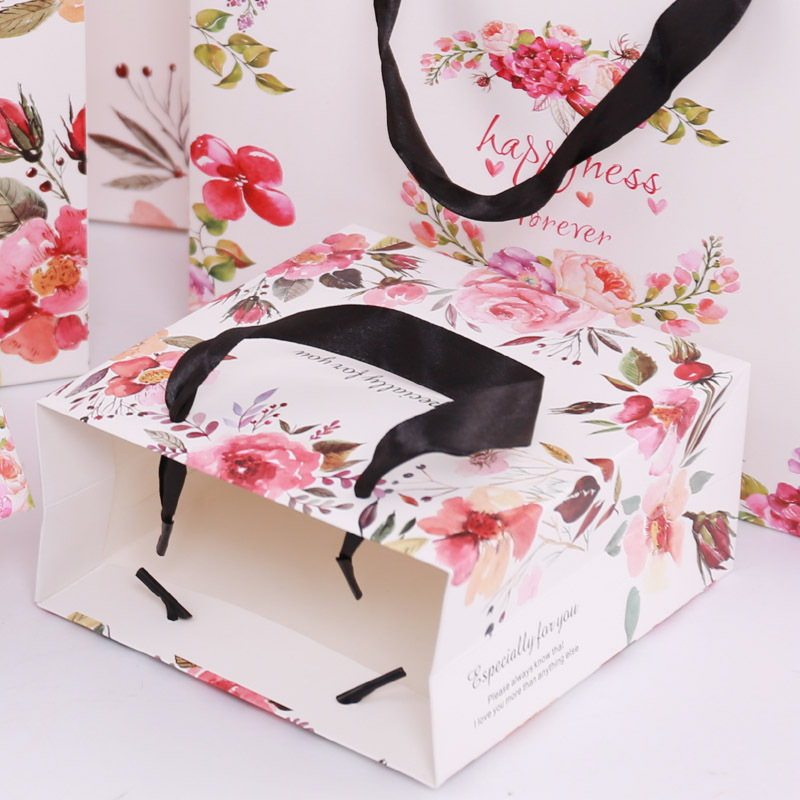 韩版高档纸质定制婚庆伴手礼纸质礼品袋手提袋服装包装袋 购物袋