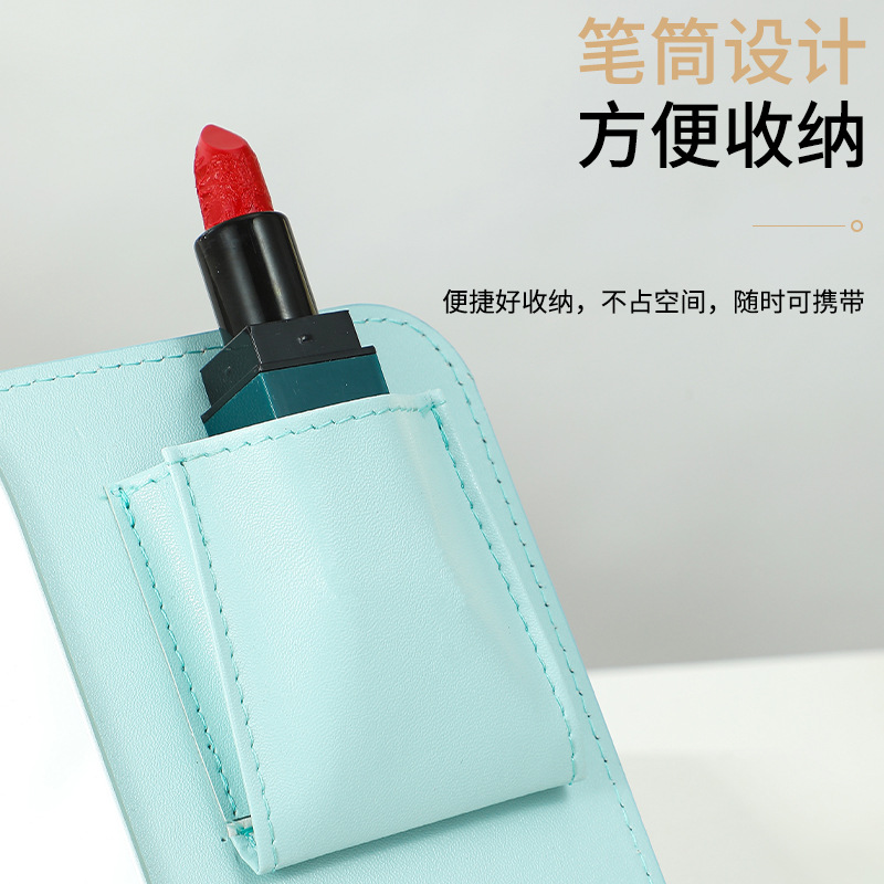单色手机架折叠镜子梳妆台式桌面家用携式办公室翻盖网红大化妆