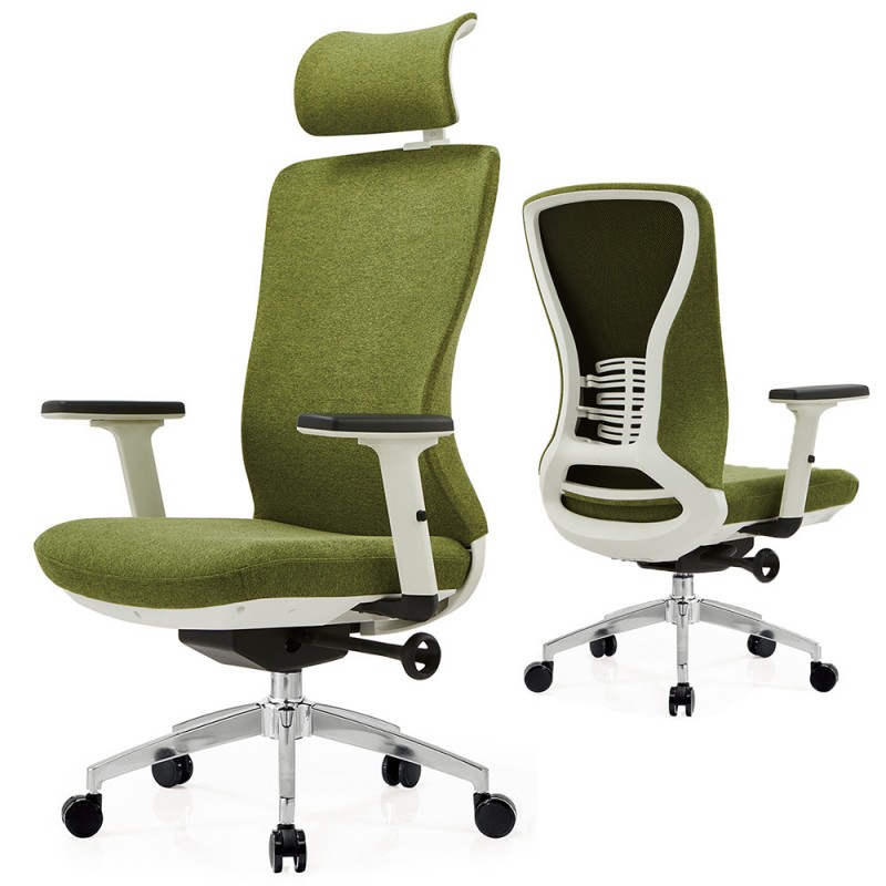 可调节护腰腰靠人体工学办公椅子有扶手家用电脑椅弹力网布职员椅