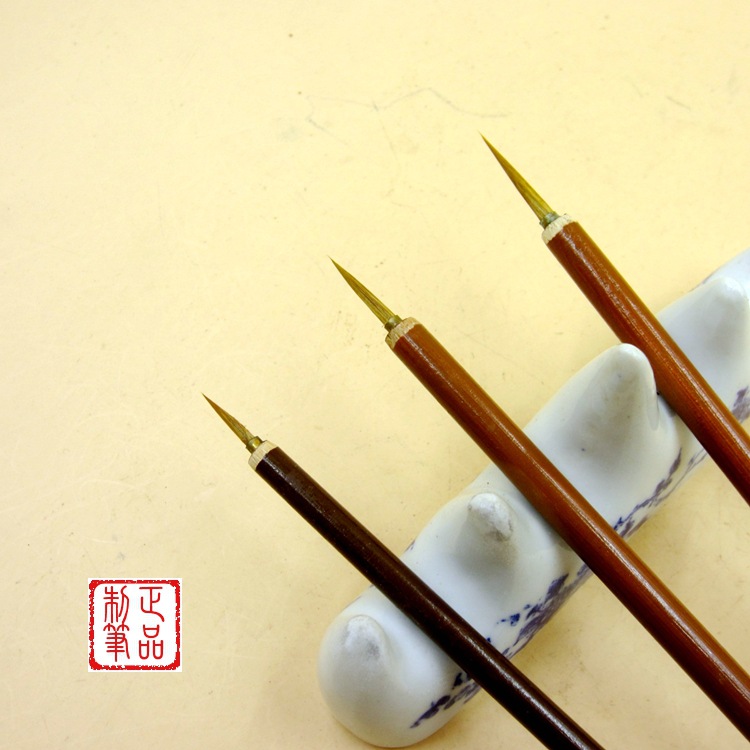 大中小叶筋毛笔 厂家直供批发 狼毫 勾线 画画毛笔