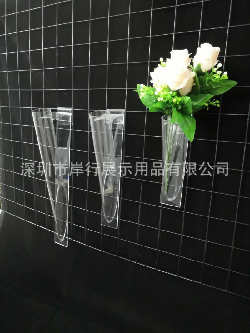 亚克力透明圆管插花展示架有机玻璃仿真花圆管陈列座头绳圆管支座